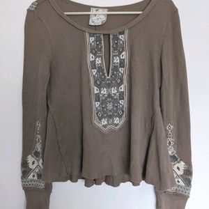 Free People thermal shirt